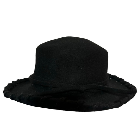 100% Wool - Black fedora hat - Picture 1 of 7